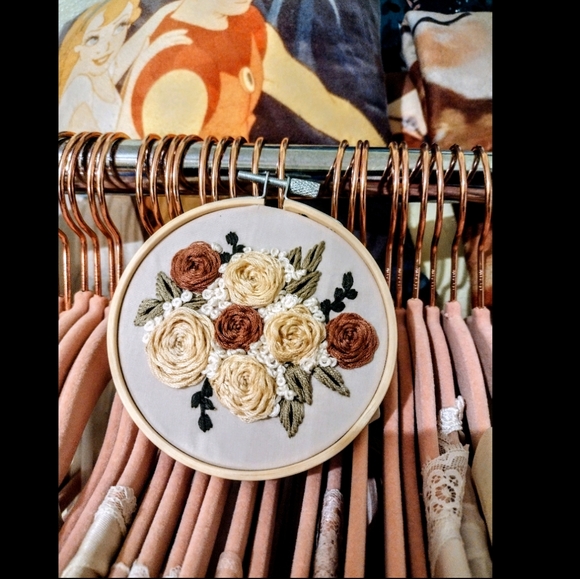 πΉ Hand Embroidered "Thorns Glisten Where You've Never Seen" - Picture 3 of 14